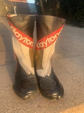 Daytona EVO GP Motorradstiefel  Schwarz rot weiss  racing Rennstiefel Gr. 42