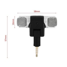 Mini Stereo Microphone Mic 3.5mm Gold plating Plug Jack for Andriod Phones