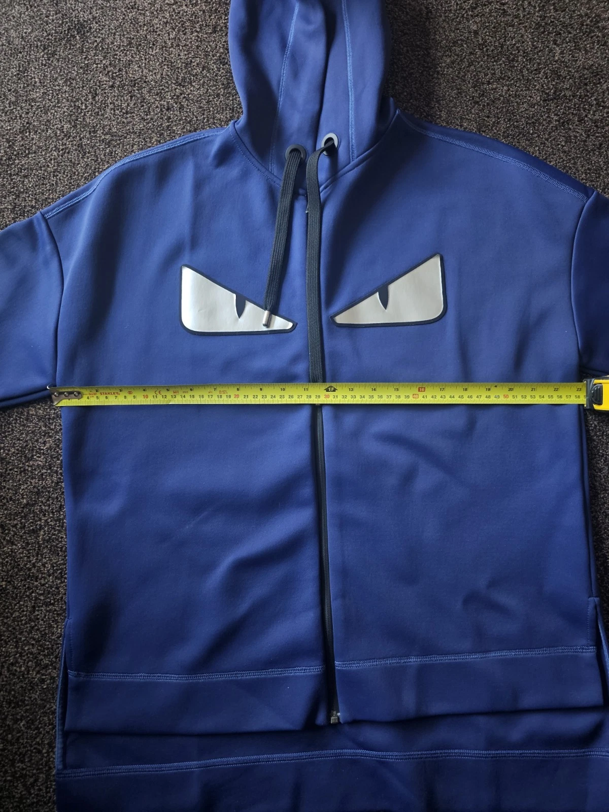 Felpa con cappuccio donna Fendi taglia M blu navy