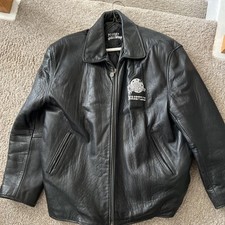Vintage 90s Planet Hollywood Nashville Leather Jacket. Sz L