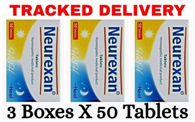 Heel Neurexan Homeopathic Tablets for Stress Relief Overactive Mind 3 Boxes X 50