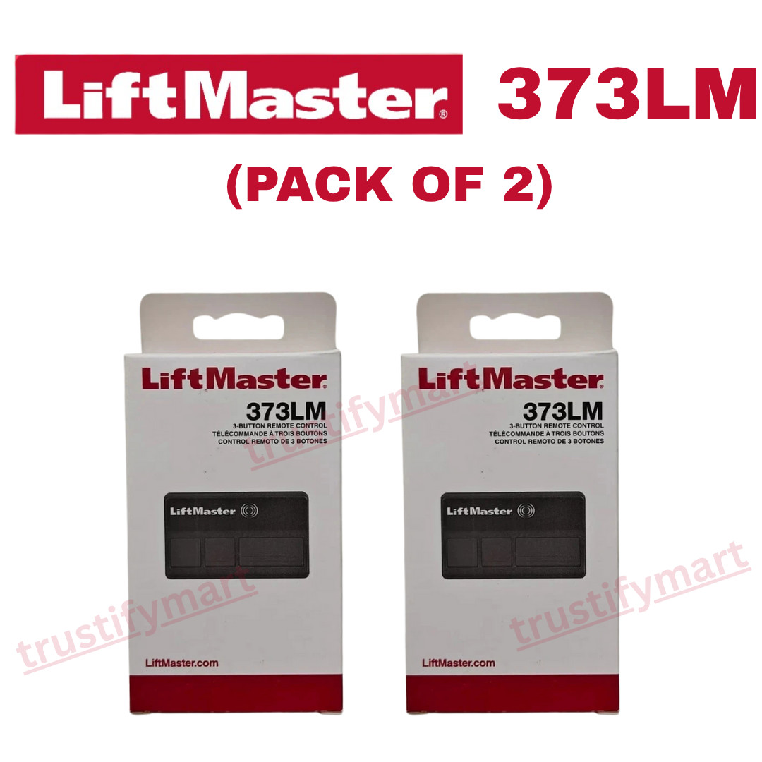 LiftMaster 373LM 3 Button Remote Control Garage Door Black PACK#2 Free shipping