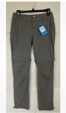 COLUMBIA SATURDAY TRAIL II CONVERTIBLE PANT WOMENS SIZE 16W GRAY NEW