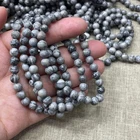 Wholesale 1 Pcs picasso Stone ball beads 6mm 7.5” crystal Stretch Bracelet
