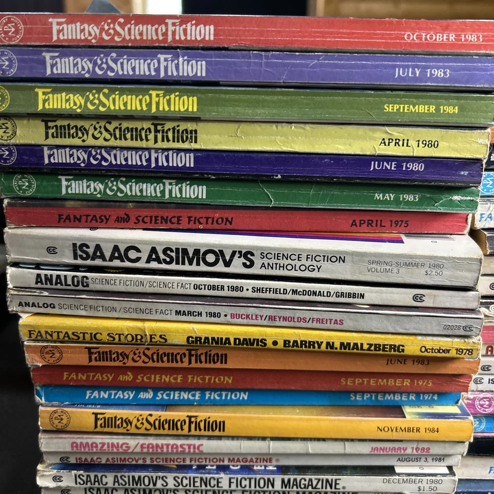 Huge Lot of 47 Vintage Sci-Fi/Fantasy PB Books 1970's-1980's Issac Asimov - Imagem 2 de 4