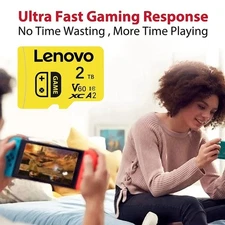 Lenovo 2TB Micro SD Card High Speed Class 10 Memory Card for Nintendo and Gaming
