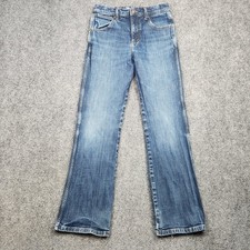 Wrangler Retro Jeans Boys 16 Blue Relaxed Bootcut Western Stretch Denim BRT20RM