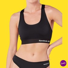 Image of REEBOK Women’s Gym Crop Top, Black, UK M | EU 40 | US M