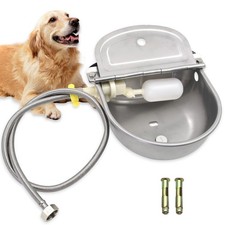 Stainless Steel Automatic Livestock Waterer Dog Waterer Bowl Upgraded Bottom ...