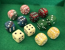 Chessex dice lot - D6 - Six-sided Dice 16mm with Pips
