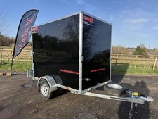 Special Offer 8x5 Cube Plus 85 Box Trailer Black 6ft Internal Height Rear Ramp