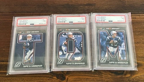 2005 Donruss Zenith Spellbound Tom Brady New England Patriots Complete Set PSA 7