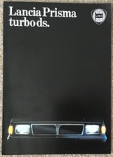 LANCIA PRISMA TURBO DS. Car Sales Brochure c1985 GERMAN TEXT