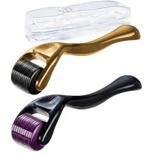 Derma Roller Microneedle for Face 0.5mm, 540 Titanium Micro Gold 