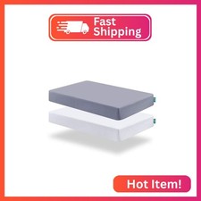 Biloban Pack and Play Sheets Fitted, 2 Pack Pack and Play Sheet Fits for Graco P