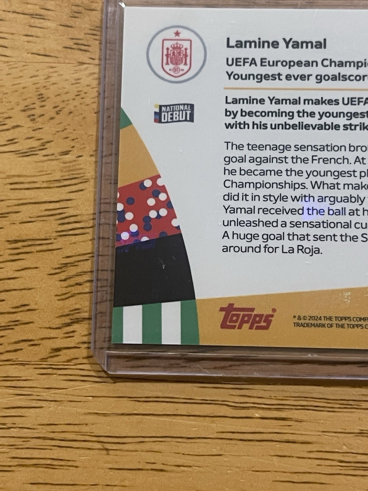 2024 Topps Now Uefa Euro #054 - Lamine Yamal - National Debut - Spain 🇪🇸 view 10