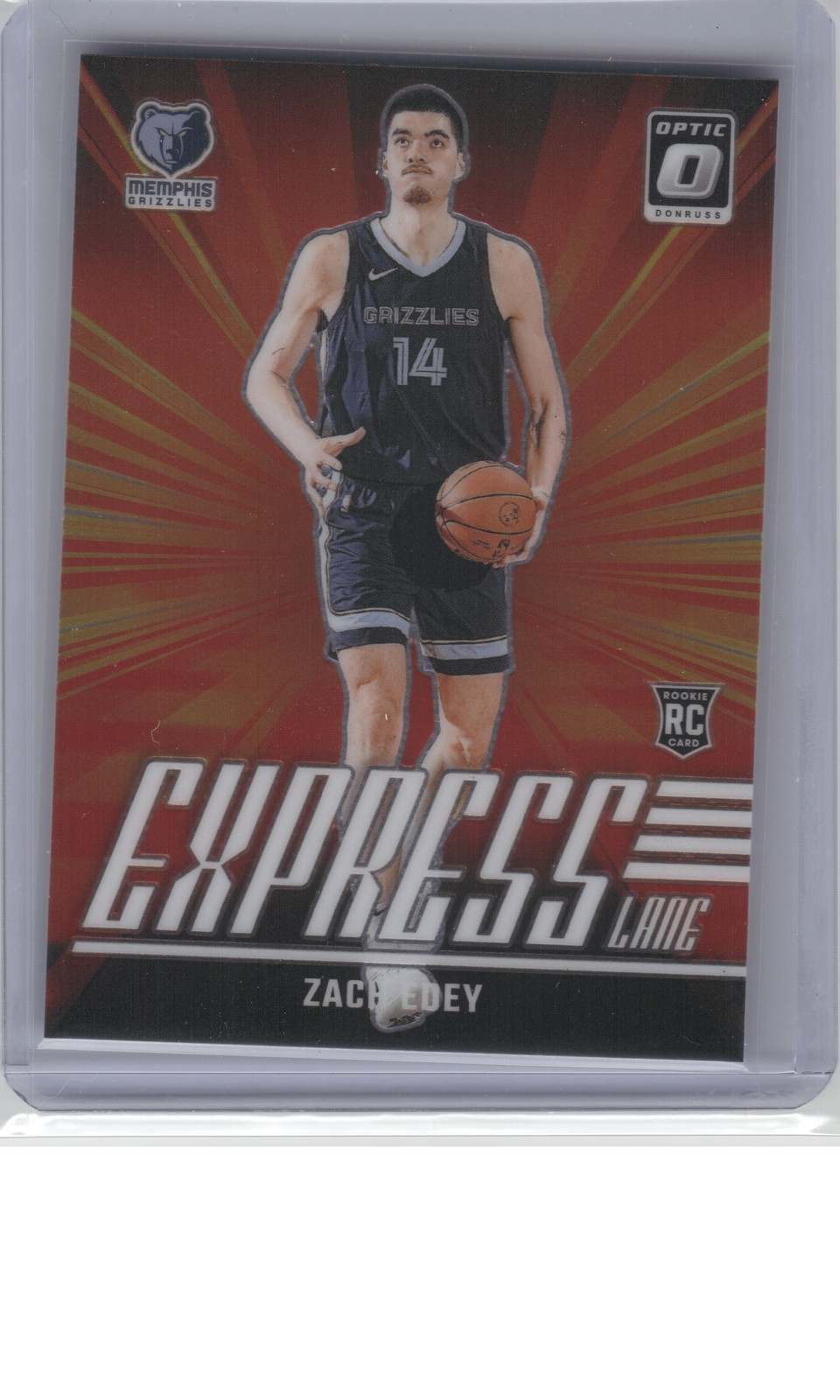 2024-25 Donruss Optic #10 Zach Edey Express Lane B17R3C56