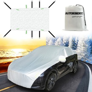 4 Layer 215" Half Coverage Large Car Cover Sedan SUV Universal Outdoor Protector