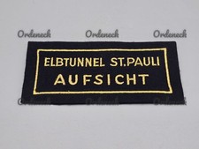&Auml;RMELABZEICHEN - ELBTUNNEL ST. PAULI AUFSICHT - WACHPERSONAL? WACHSCHUTZ? SELTEN
