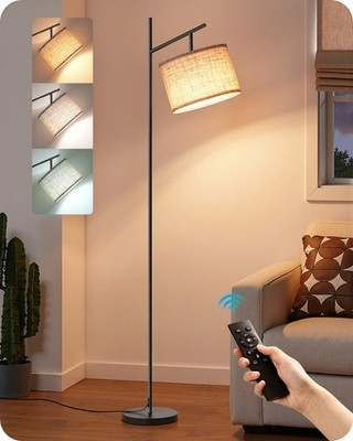 EDISHINE 64.7IN Floor Lamp for Living Room with Remote, Modern Dimmable & 5CCT