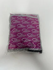 Silkies Pantyhose Nylons Sheer Toe-To-Waist Size Queen Off Black Hosiery #080506