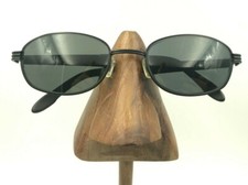 Vintage Champion Black Metal Oval Eyeglasses Sunglasses FRAMES ONLY