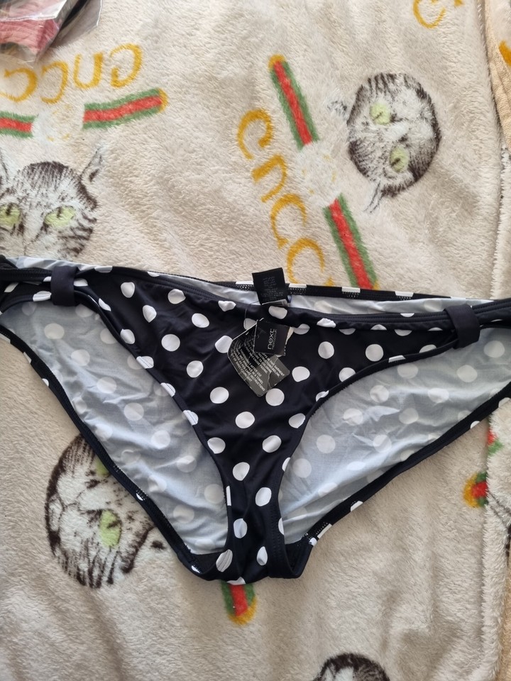 WOMENS LADIES black white next size 18 bikini bottoms BNWT SWIMWEAR eBay