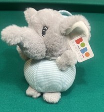 BoBo Buddies Plush EDGAR ELEPHANT Security Lovey Baby Toy Rattle NEW Unboxed NWT