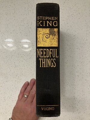 Needful Things by Stephen King (1991 Hardcover) Novel 1st Edition No Dust Jacket