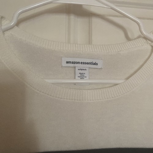 Women’s Lightweight Striped Crewneck Sweater Size XS - Picture 3 of 5