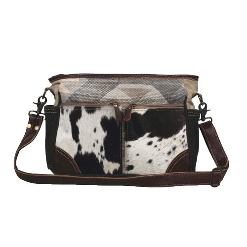 Myra Bag Cowhide Backpack Buckin Cowgirl Southwestern Boho  display picture 2