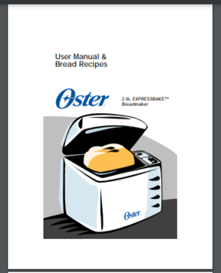 Owner & Recipe Manual(only) 76 Pages