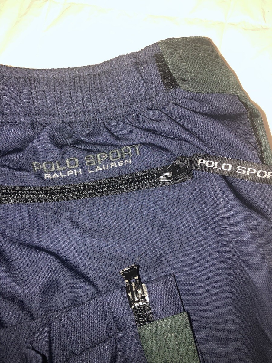 Vintage Polo Sport Ralph Lauren Nylon & Mesh lined Track