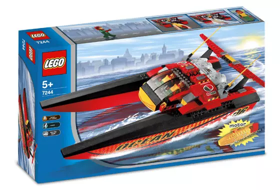 LEGO City Octan Speedboat Ocean Racing Boat Set 7244