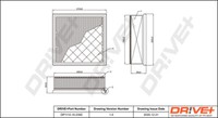 Dr!ve+ DP1110.10.0392 Luftfilter FÜR Opel Vauxhall