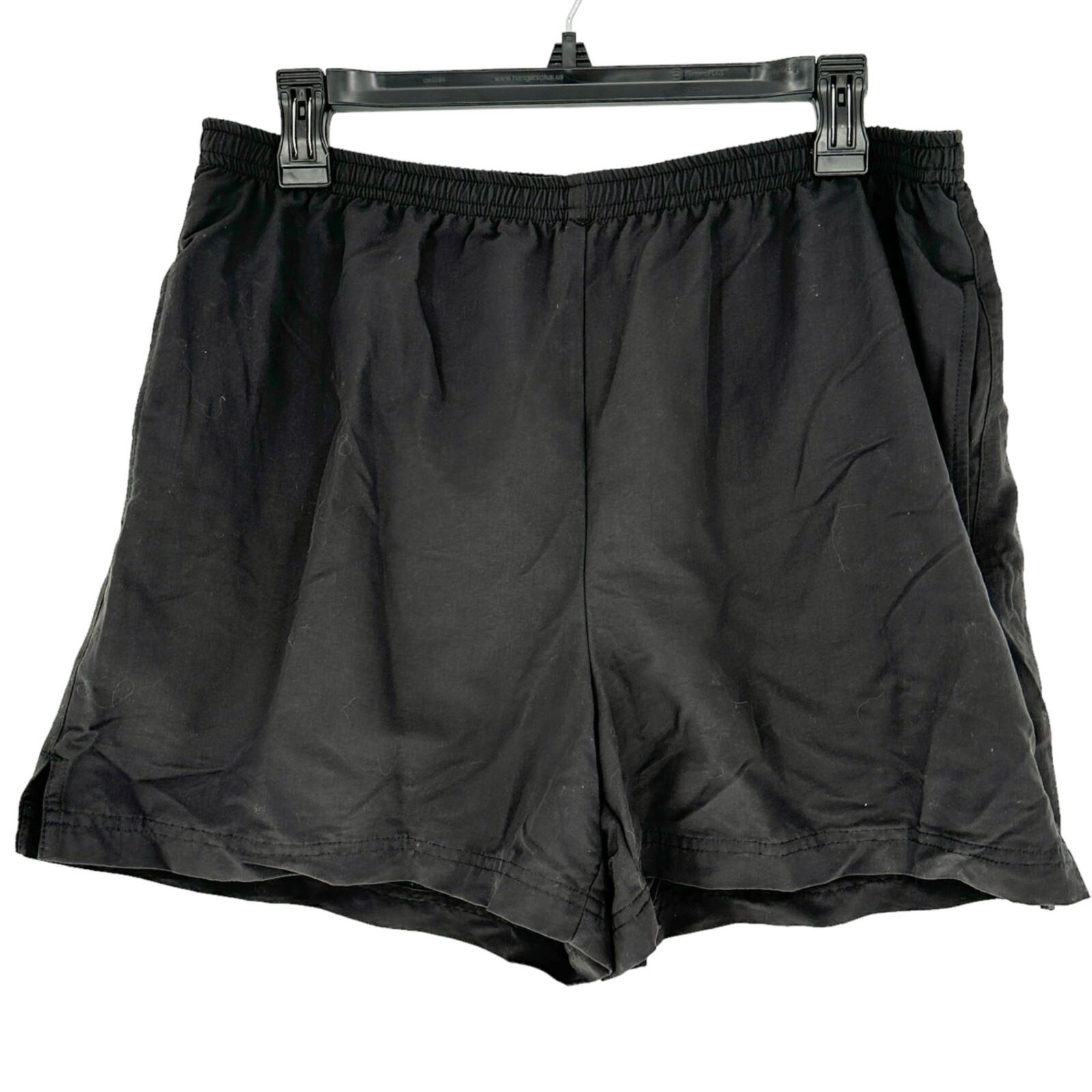 ll-bean-shorts-womens-m-black-side-pockets-liner-euc-ebay