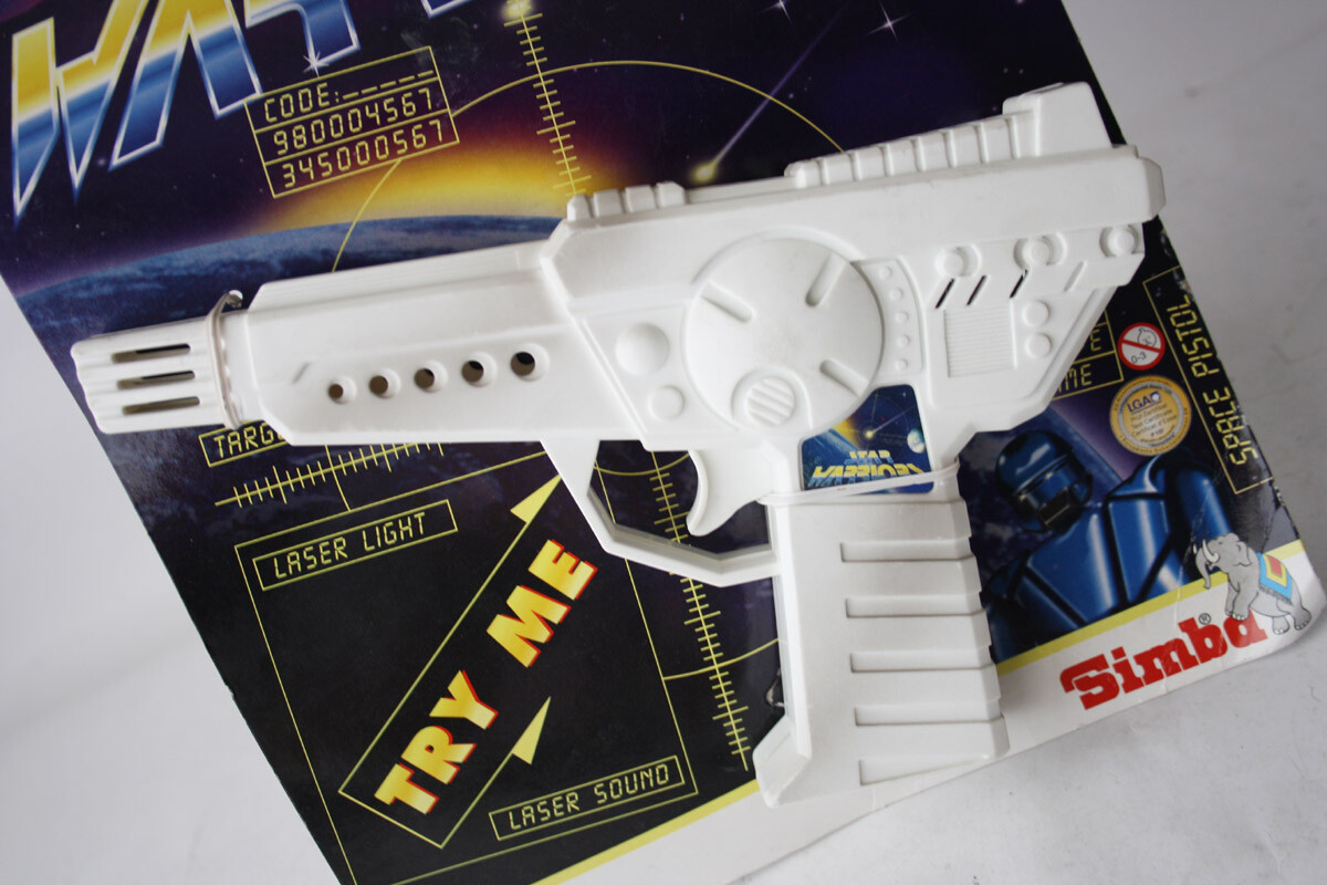 RARE DESIGN VINTAGE 90'S SPACE GUN GALAXY STAR WARRIORS LASER