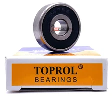 TOPROL 627-2RS DEEP GROOVE BALL BEARING, RUBBER SEALED 7x22x7 mm