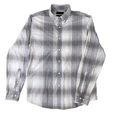 Banana Republic Mens Shirt Button Down 100 Cotton Long Sleeve M Soft Gray
