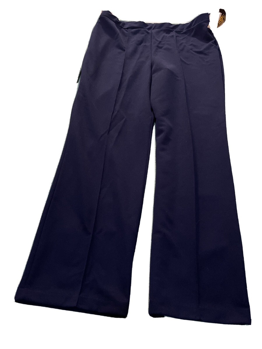 navy blue straight leg dress pants SECOLI Women's Straight Wide Leg Trousers Pants Navy Blue Elegant Straight Leg Pants at Amazon Women's Clothing store