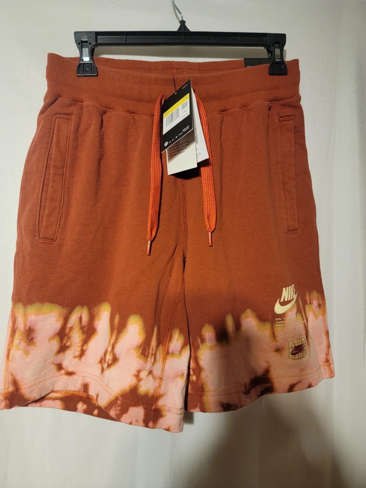 Nike Sportswear French Terry Peace Shorts Black DJ5308-852 Mens Size Small