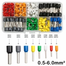 400X Cable Wire Cord Pin End Bootlace Ferrule Connectors Set Crimp Terminals Kit