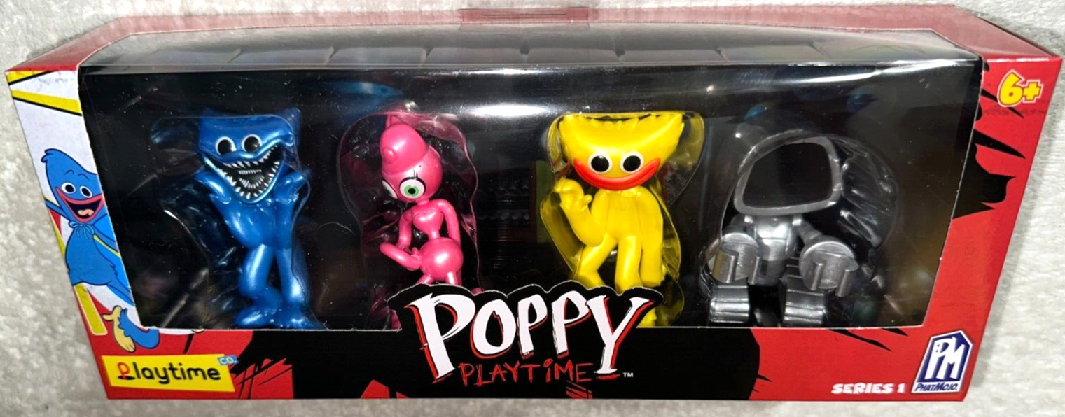 Poppy Playtime Official Collectable Figure 4-Pack Brand New Huggy Wuggy  Bizak