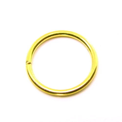 Simple wire nose ring Solid 22K Real Gold septum nostril Piercing