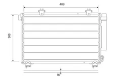 Valeo 814307 Condenser, Air Conditioning for Toyota