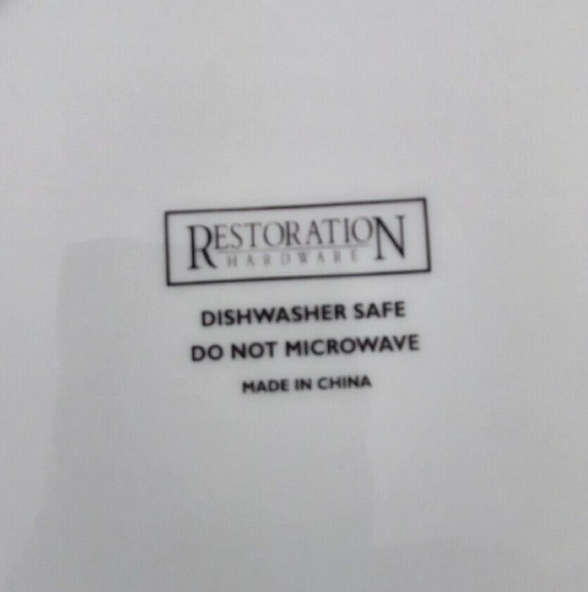 6) Naughty Elf Plates 7.5" Christmas Dessert Restoration Hardware CIB