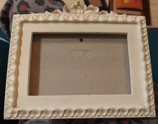 Fetco White Textured Picture Frame 4.5" x 6.5" Opening Vertical Or Horizontal