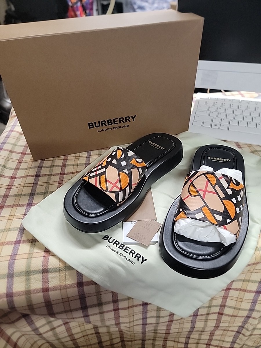 Burberry London Burberry Sandals Mens Burberry Sandals Mens Green