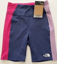 The North Face Gurls Multicolor Bike Shorts Size XL 14/16 Brand New   