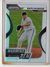 2020 PANINI PRIZM BASEBALL SILVER PRIZM NATE PEARSON WARMING IN THE PEN BLUE JAY